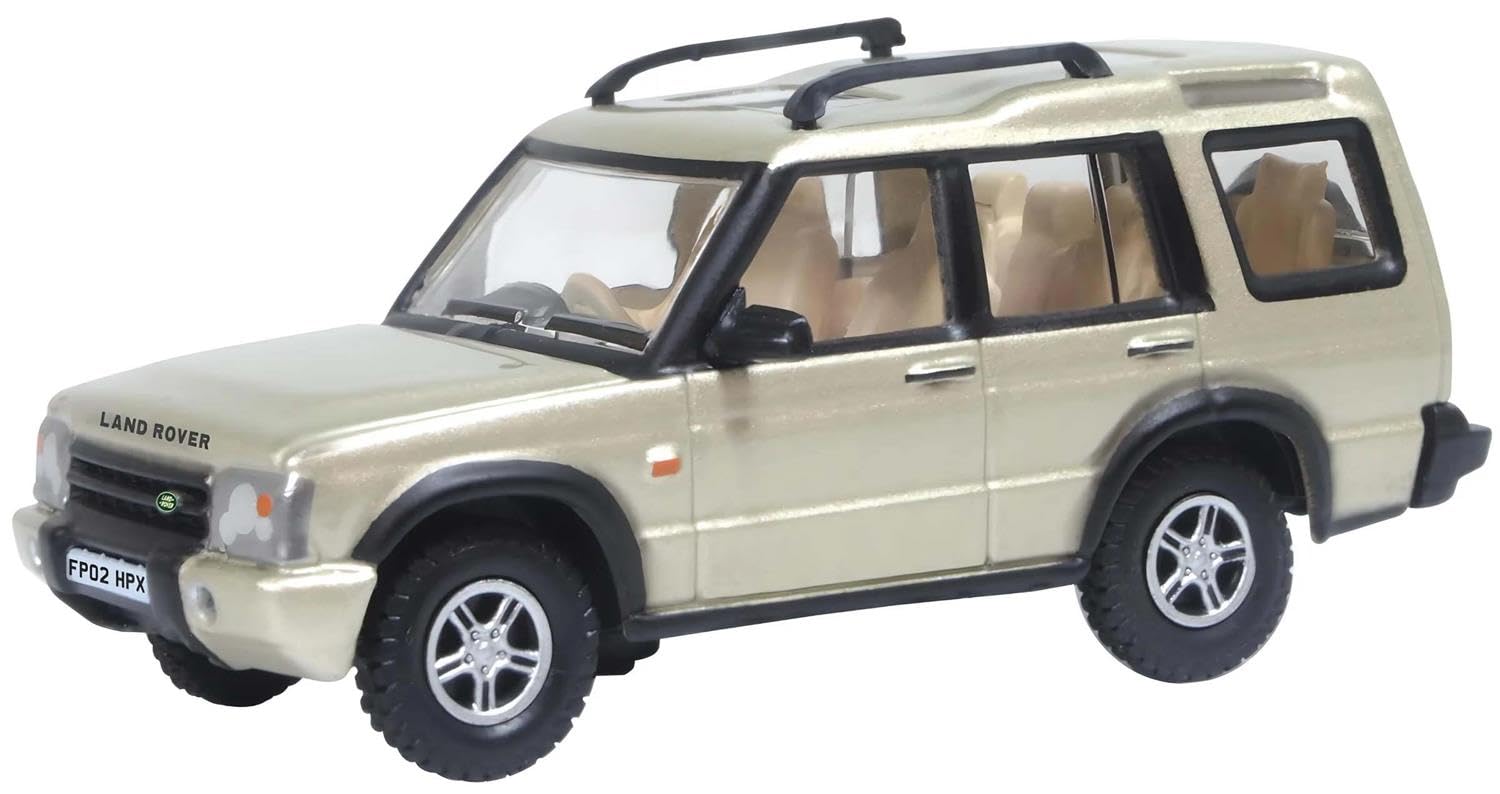 Oxford Diecast 76LRD2002 Land Rover Discovery 2 White Gold