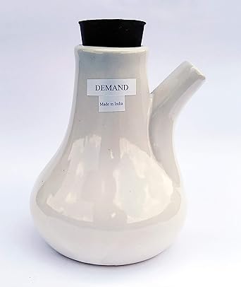 Demand Manual Ceramic Steam Inhaler Pot (Color White, One Pcs, 750ML)