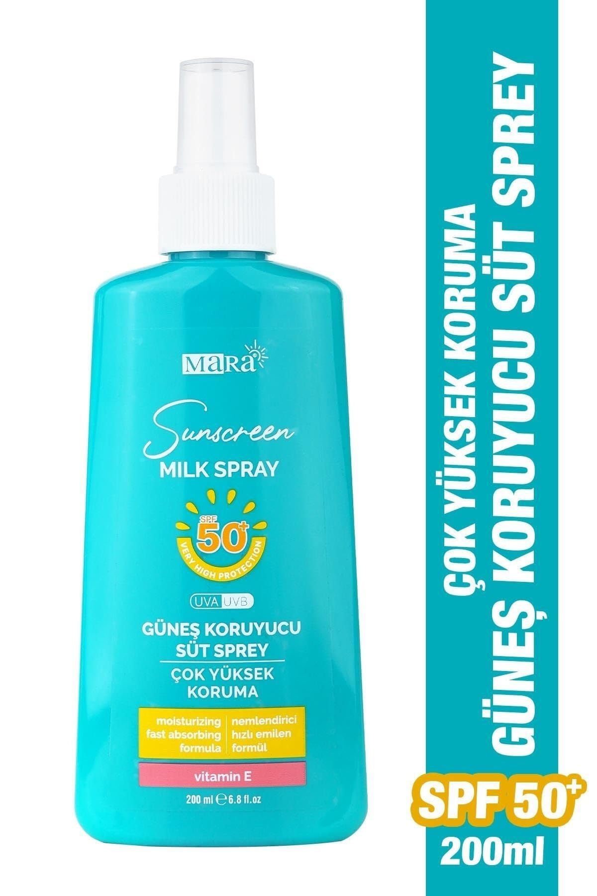MARA GUNES KORUYUCU SUT SPREY SPF50+ 200 ml./SUNSCREEN MILK SPRAY SPF 50+ 200 ML MARA. 00044