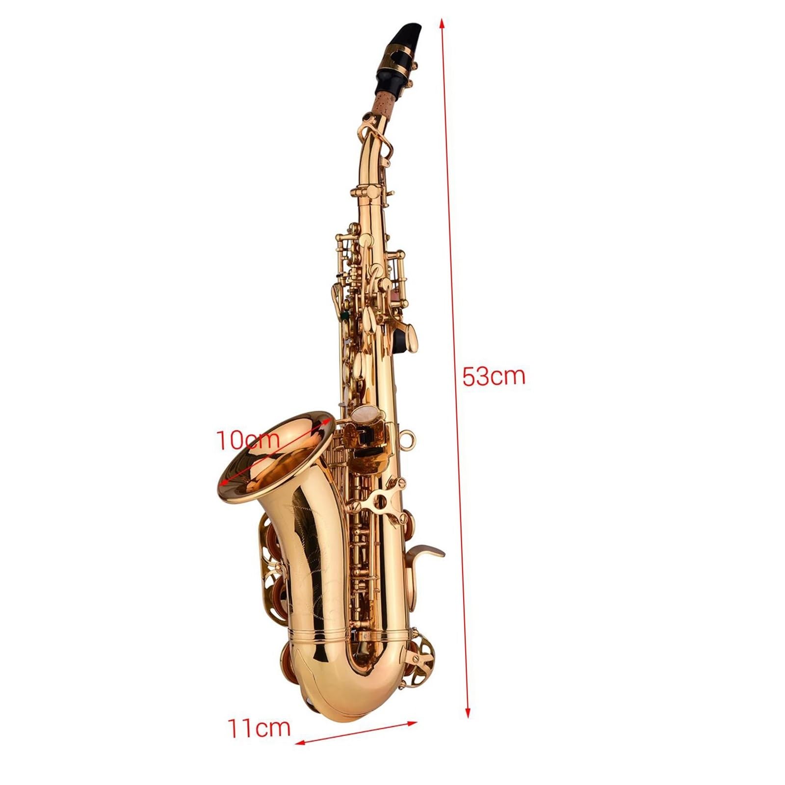 Saksofony dla miłośników muzyki Saksofon sopranowy Bb instrument dęty blaszany