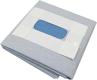 Surgical Drape Vet Adhesive Fenestrated Surgical Drape for Pet Sterilization Surgery | Spay Surgery Neuter Surgery Fenestrated Drape 24"x24" Surgical Drape Fenestration Size: 2.4"x1.0" (6)