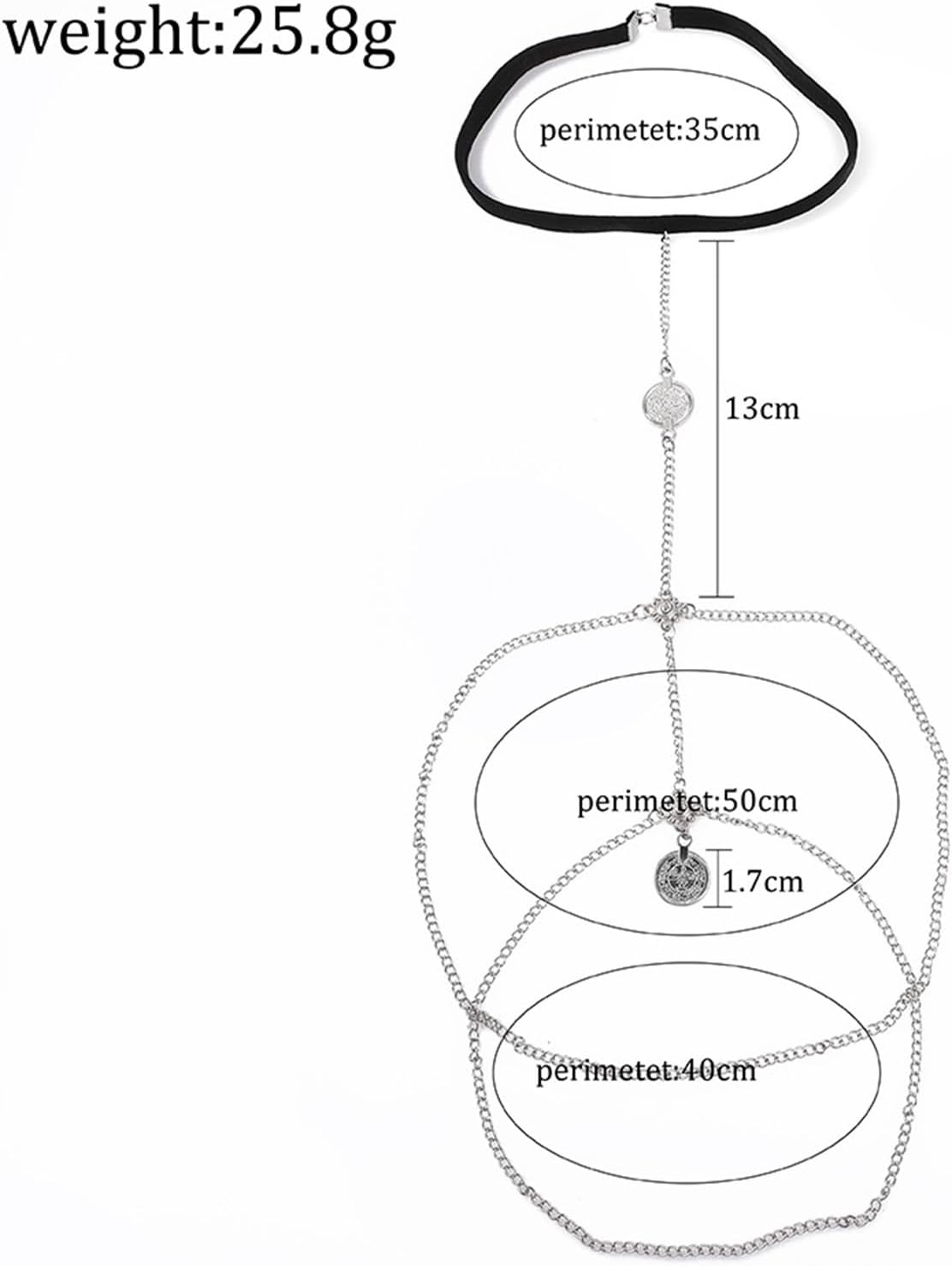 レッグチェーン 太ももチェーン誇張されたセクシーなレースストレッチロープレッグチェーンレディースジュエリー