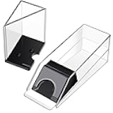 Honoson Blackjack Shoe and Discard Tray Clear Acrylic Blackjack Dealing Shoe Card Dispenser for Playing Cards Discard Holder Trays for Game Poker Accessories(6 Deck)