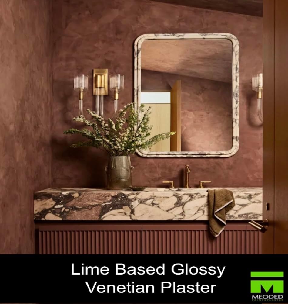 Stucco Lamundo Venetian Plaster | Glossy Lime Based Plaster | Decorative Plaster For Interior Surfaces (Balboa Gray)