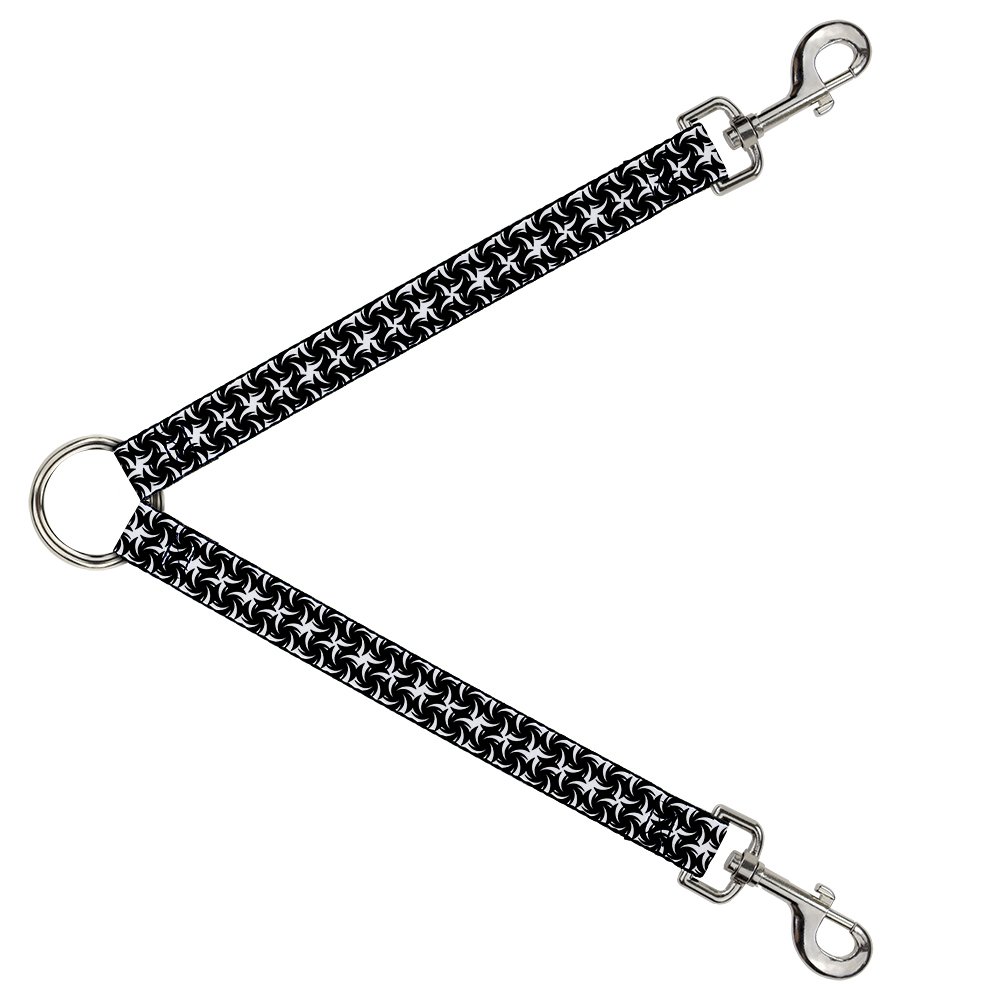 Plumas para Correas Buckle-Down DLS-W34298 en Blanco y Negro de 2,54 x 76,2 cm