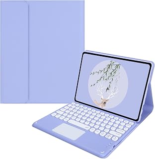 Table Fire HD 10/ Fire HD 10 Plus case with keyboard and touchpad, (Only Compatible with 11th Generation 2021 Release) Detachable Bluetooth keyboard case with Trackpad for Fire hd 10 tablet, Purple