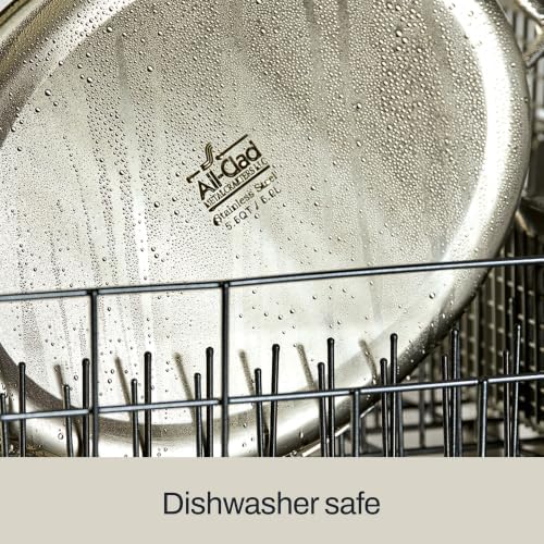 Alll-Clad Stainless Steel 15” Oval Roaster Pan with Rack and Lid thumbnail 6