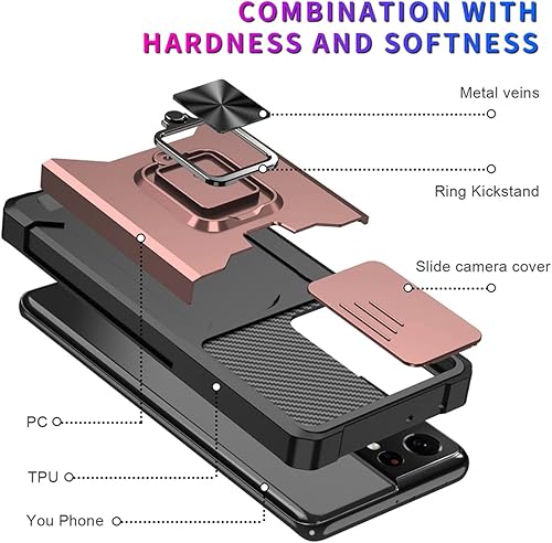 Miniatura 7 de NKECXKJ Funda para iPhone 14 Pro con protector de pantalla, soporte para tarjetas, soporte para soporte, resistente, delgada, a prueba de golpes,