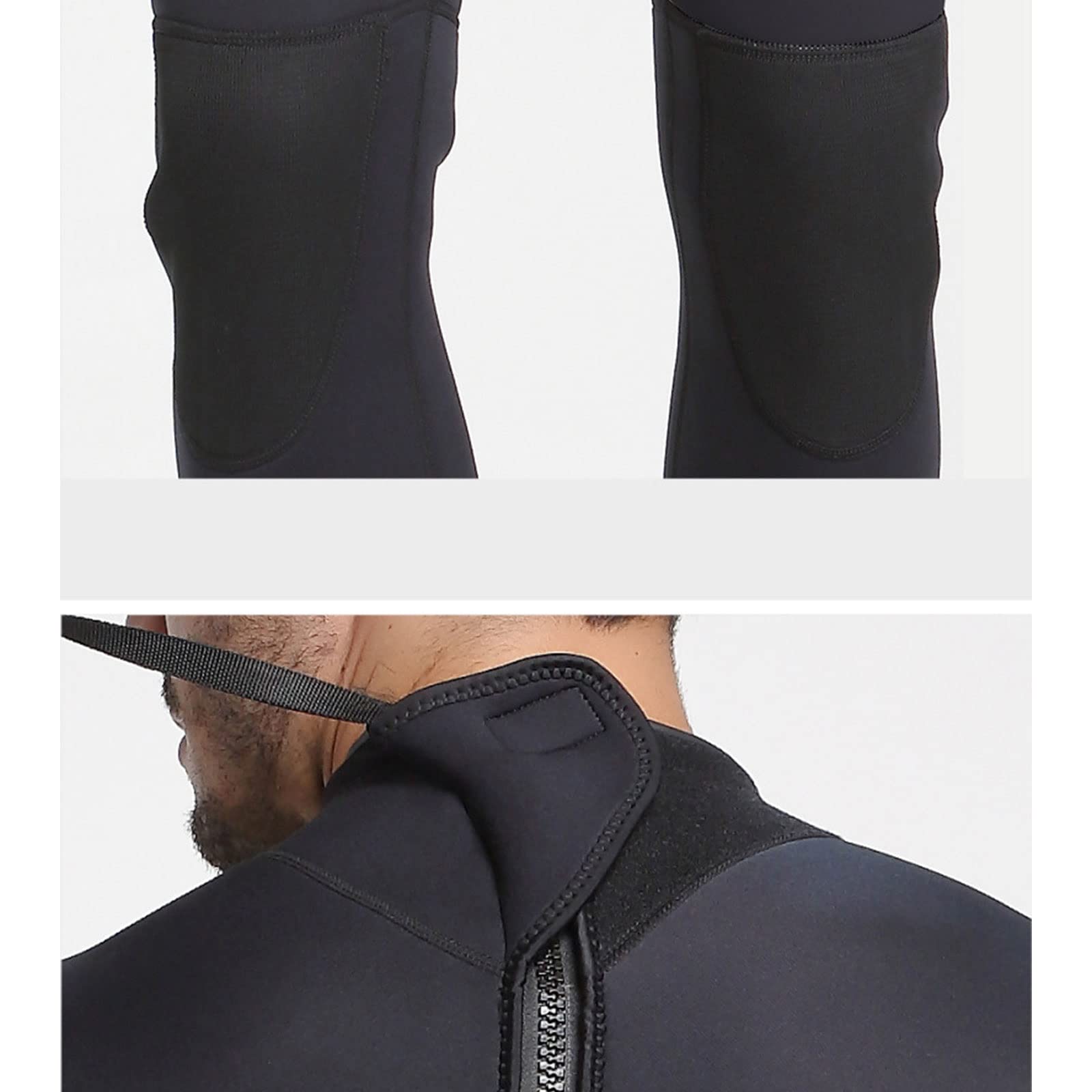 Wygwlg Combinaison intégrale pour Hommes, Combinaisons complètes de 1,5 mm à Manches Longues, Combinaison Thermique, plongée pour Hommes, Surf, plongée en apnée, Kayak, Sports Nautiques