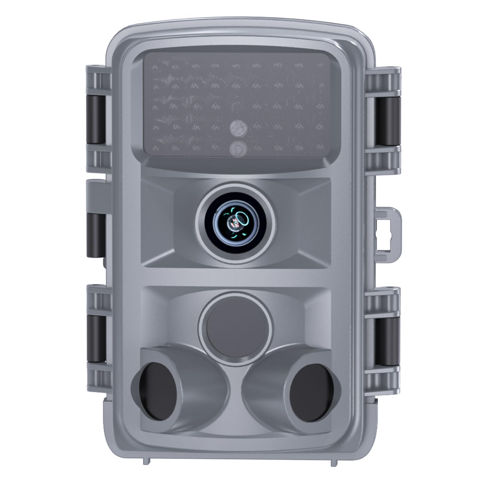 KJK Caméra de chasse 2,7 K 64 MP avec carte mémoire de 64 Go, caméra pour animaux sauvages avec vision nocturne, déclencheur 0,05 s, activé par le mouvement, étanche IP67, grand angle 130°, 45 LED
