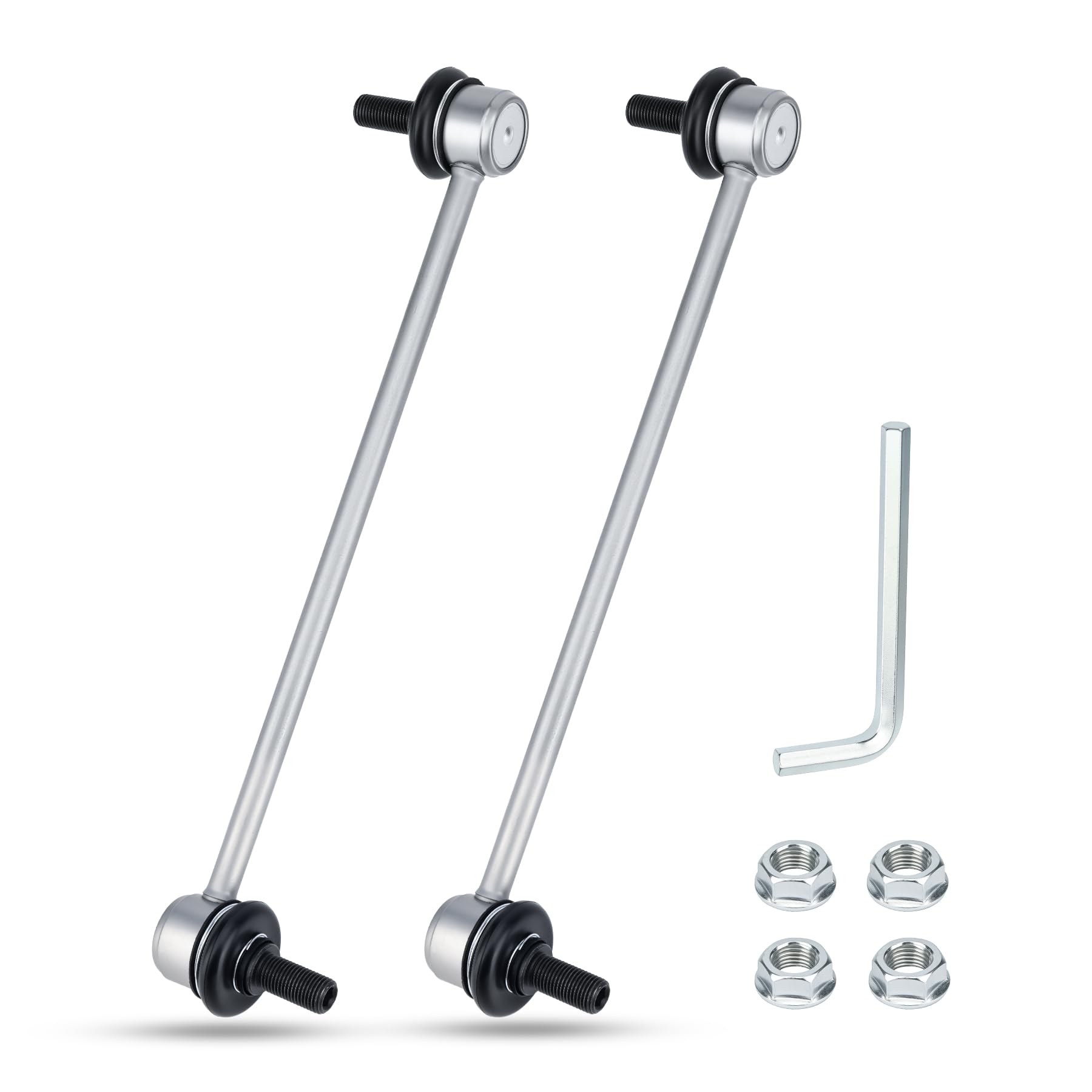 K750523 Zinc-Nickel Alloy Front Stabilizer Sway Bar Links for Hyundai Accent 12-17/Elantra 11-16/Veloster 12-17 Kia Forte 14-18/Forte Koup 14-16/Forte5 14-18/Rio 12-17/Soul 14-18 548300U000