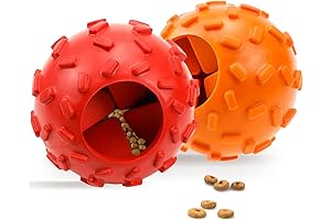 Treat Dispensing Dog Toys Balls: Interactive, Durable Dog Chew Toys for Small to Medium Breeds