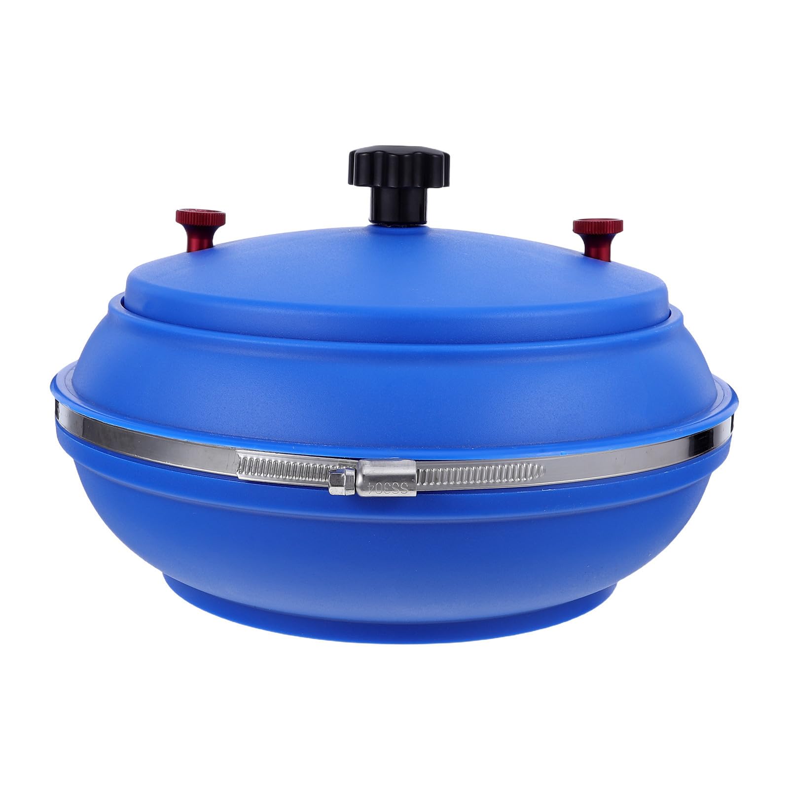 Cubo Pulidor de Repuesto para Joyas y Metal, Azul, con Tapa | Recipiente Vibratorio y Limpieza de Joyas, Curvas Interiores Optimizadas, Plástico y Metal, Reemplazo Rápido