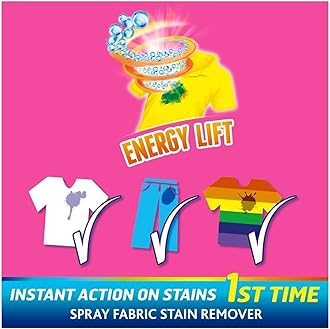 Vanish - Oxi Action - Multi Stain Spray for Couloured Garments and Fabrics | 500ml Each | Pack of 6 | 6 x 500ml | Pre-Treat Spray Without Chlorine Bleach