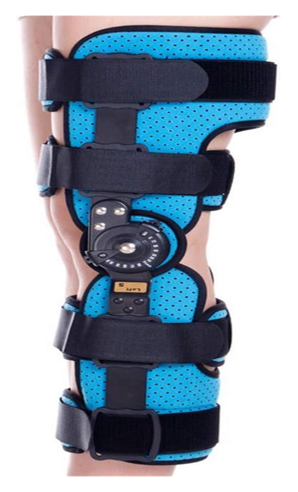 Rodillera Deportiva con Bisagras Bloqueables - Soporte de Rodilla Ajustable y Transpirable para Artrosis, Running y Fútbol - Órtesis Estabilizadora (Talla S/M/L)