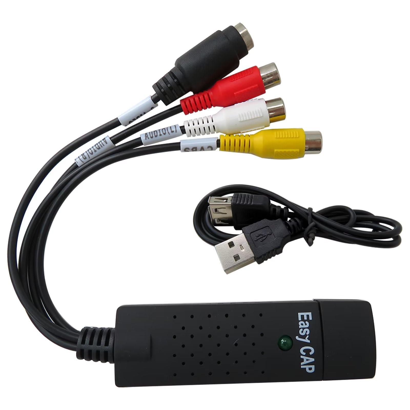 INGQI New Replacement USB 2.0 Video Grabber Capture USB Card Convert VCR VHS to Digital DVD for Windows 10, 1 Pack