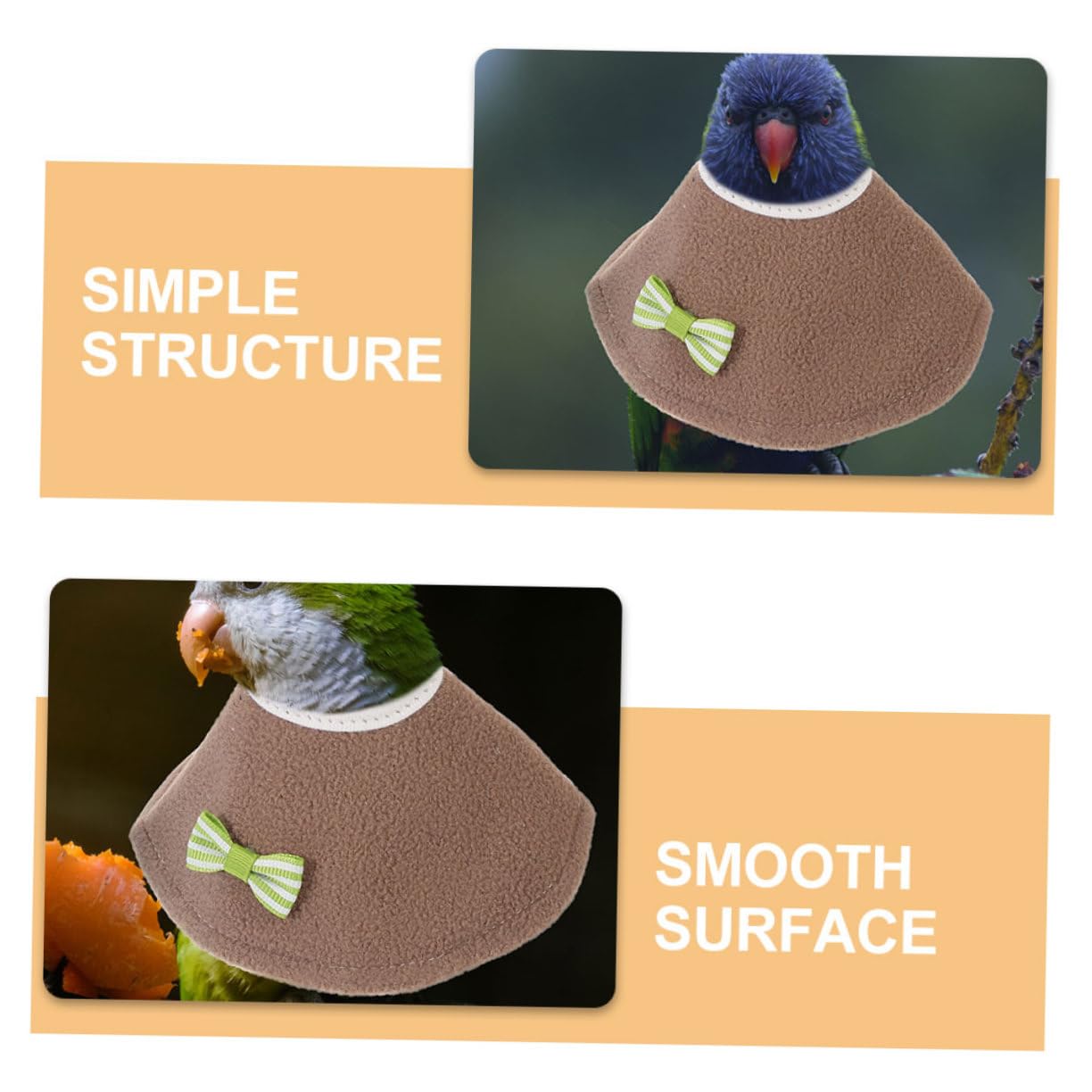 Levemolo Bird Collar Soft Reusable Bird Decors for Pet Comfort Injury Prevention