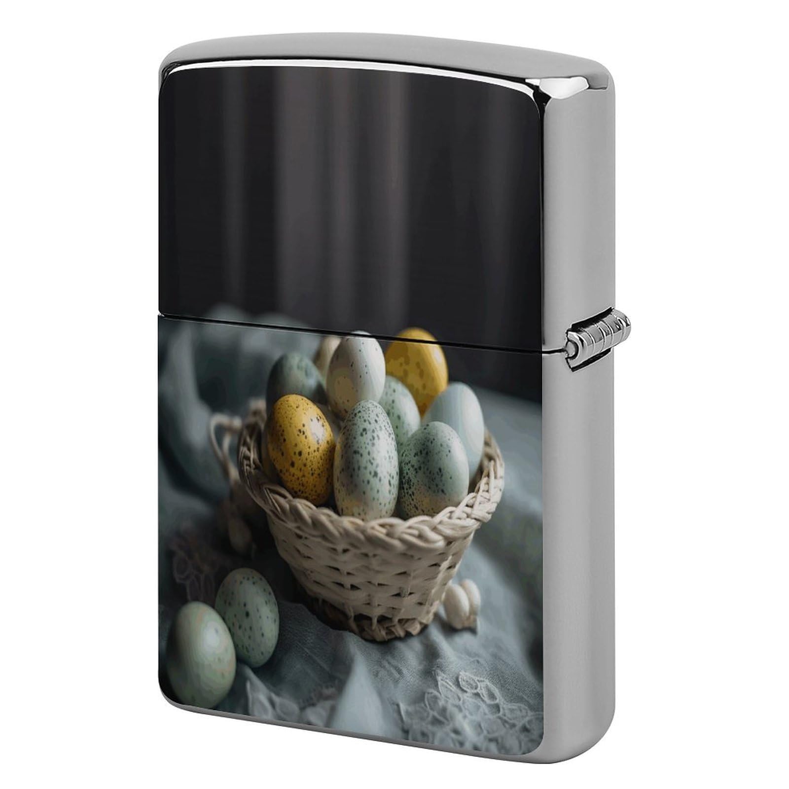 Fodpand Style Easter Egg Basket Metal Lighter Case Cover Lighter Sleeve