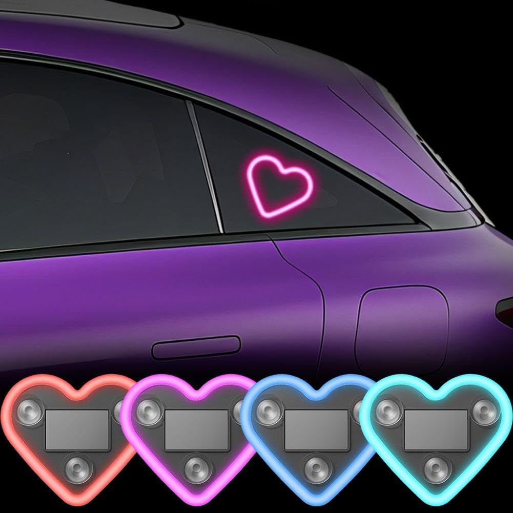 Amazon | DIANX 車載 ハート型LEDライト ネオンライト装飾 Type-C&