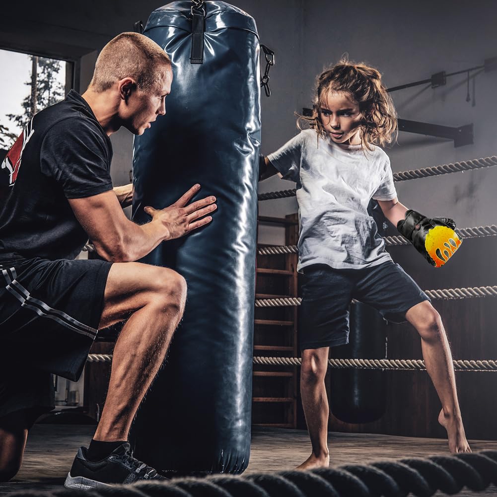 Flintronic Guantoni da Boxe per Bambini 3-8 Anni Ragazze e Ragazzi Allenamento Sparring Junior Muay Thai MMA Arti Marziali