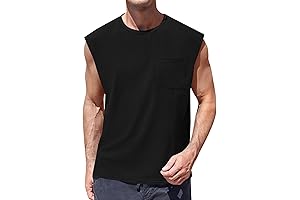 ZIWOCH Cut Sleeve Tank Tops for Men