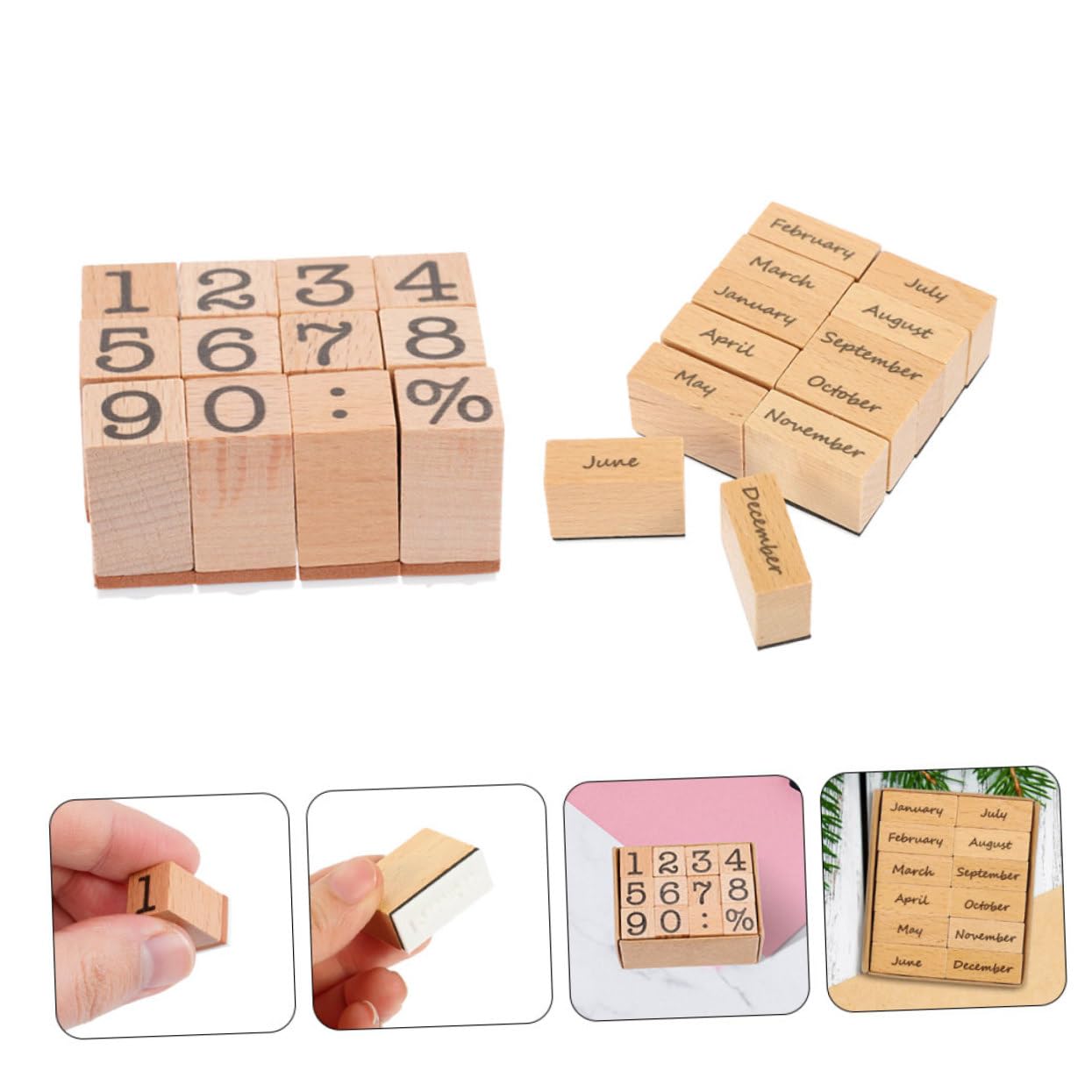 Housoutil 10 Set Di Timbri In Legno Per Diario Data Planner Decorazioni Retrò Scrapbooking Timbri Per Scrapbooking Timbri Fai Da Te Timbri In Legno Per Artigianato Timbri In Gomma