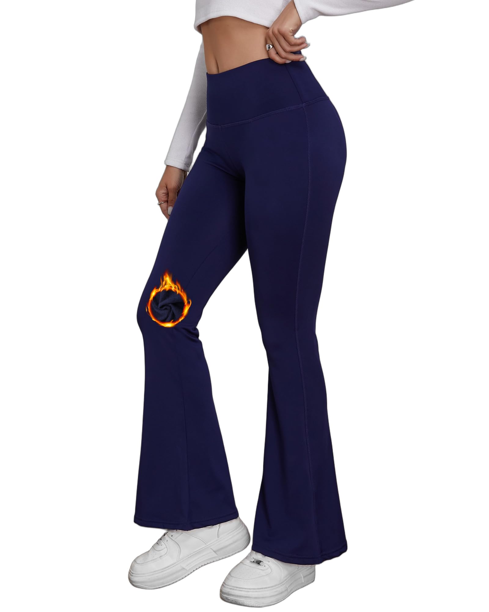 Dames Thermo Legging met Hoge Taille en Fleece Voering Dames Thermo Legging met Hoge Taille en Fleece Voering