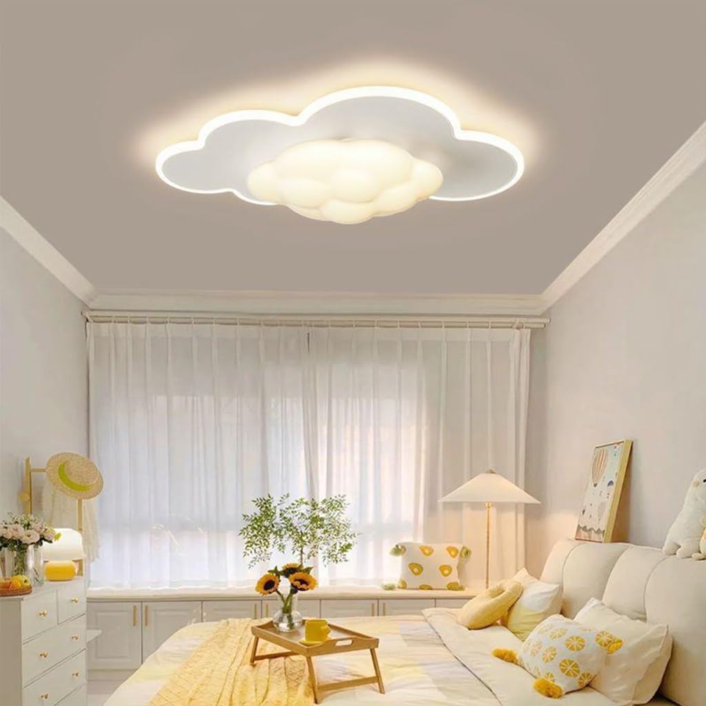 Froadp 48W Wolken LED Kinderplafondlampen Plafondverlichting Afstandsbediening 500x280x53mm Froadp 48W Wolken LED Kinderplafondlampen Plafondverlichting Afstandsbediening 500x280x53mm