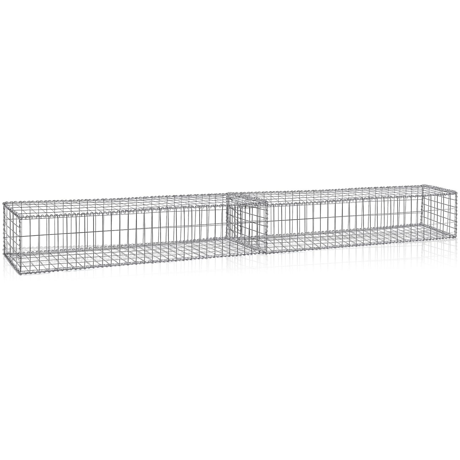 Galvanized Steel Gabion Baskets - Garden Stone Planters -1
