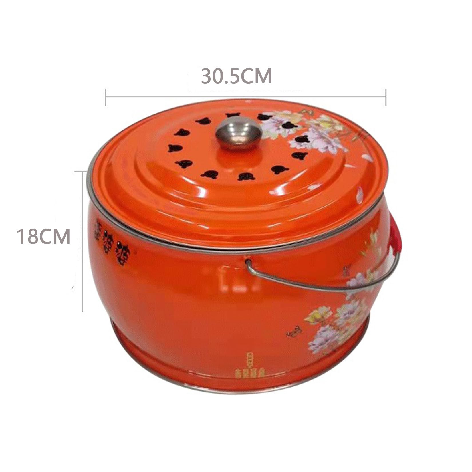 Braciere da Giardino Portatile Per Il Campeggio,Il Fuoco,Il Calore - 30,5 x 18 cm (B)