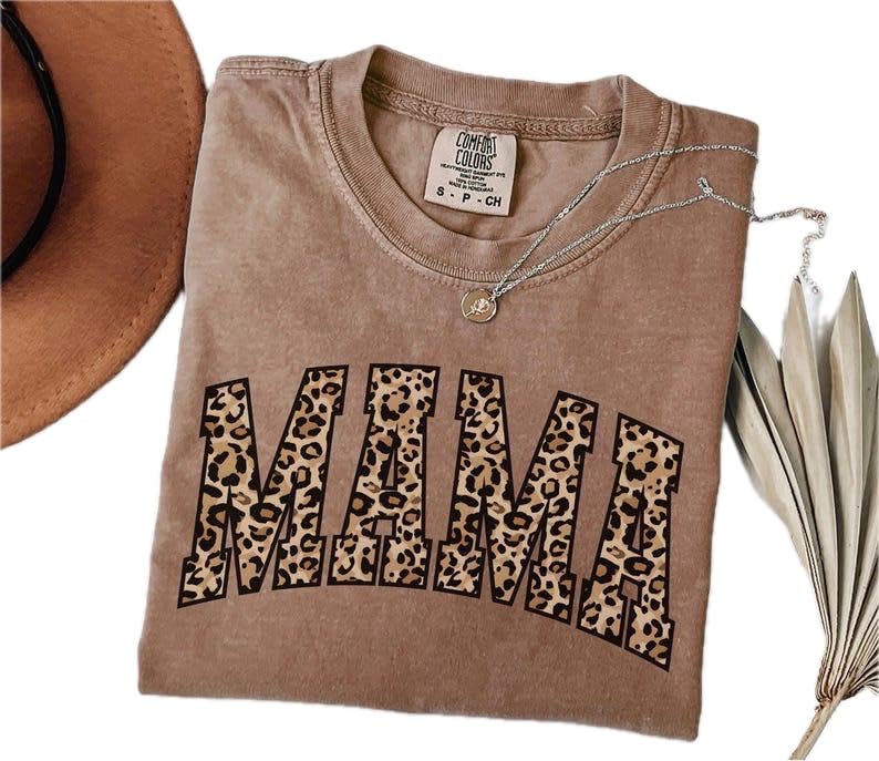 Leopard Mama Shirt Comfort Colors, R &hellip;