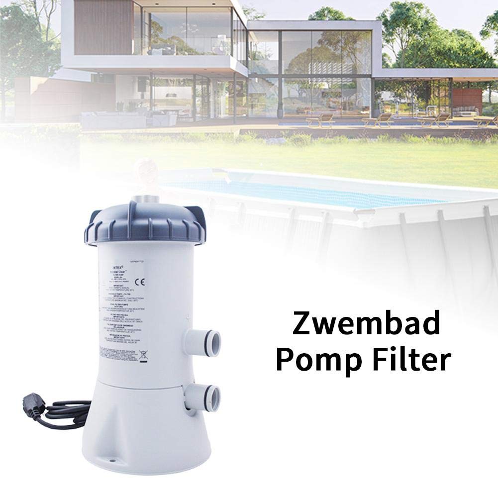 Kit per la Pulizia dell'Acqua della Piscina, Pompa per Piscina Estiva Pompa per la filtrazione della Cartuccia Trasparente per Piscine Fuori Terra Agreeable