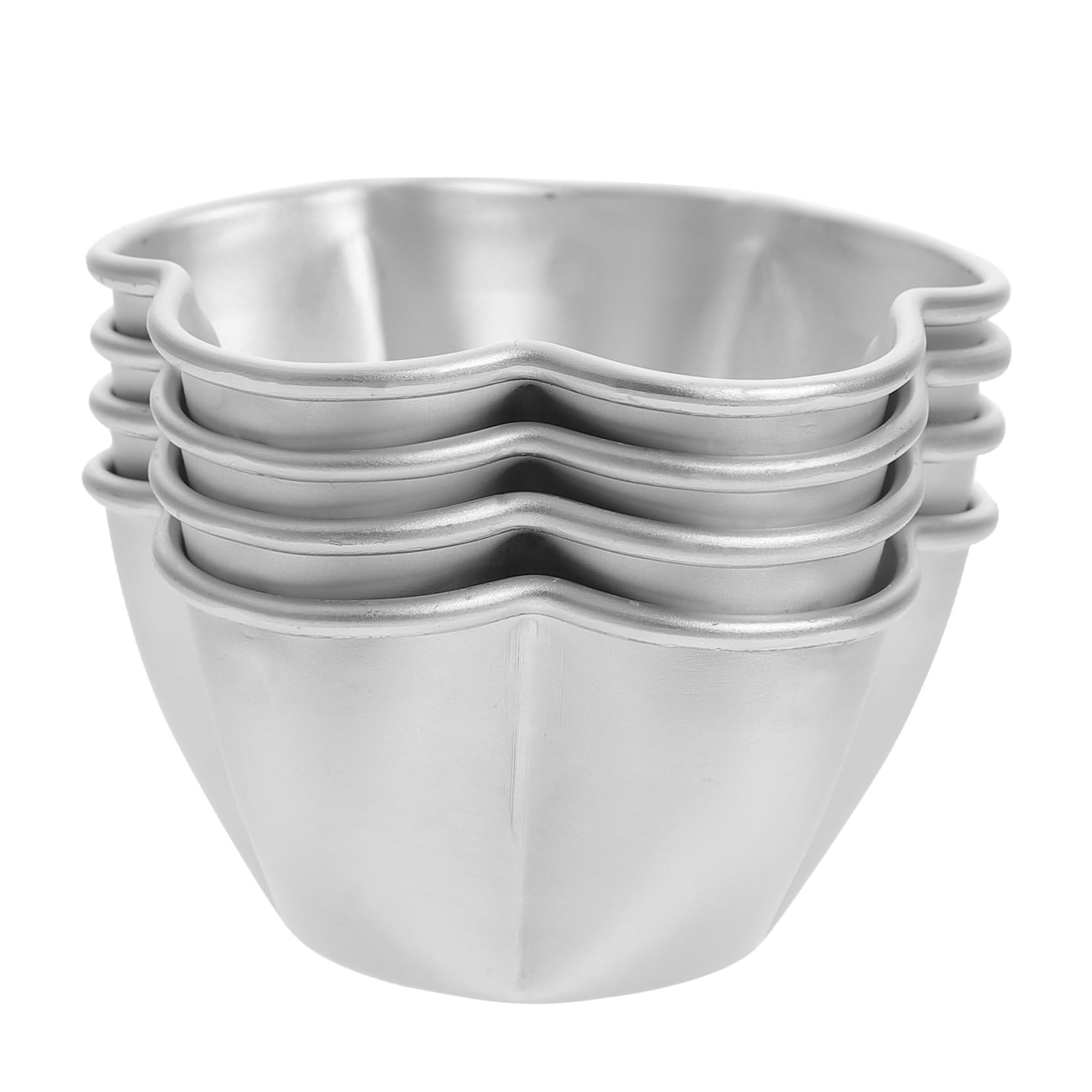 SHOWERORO 16piezas Moldes para Pudding y Flan De Antiadherente De Moldes Forma De Flor para Repostería para Tartas y Muffins Cocina y Pastelería