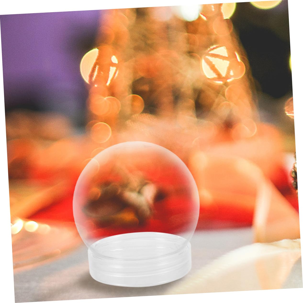 24 Pezzi Globetti di Neve in Plastica Trasparente 150ml Fai da Te per Decorazioni Natalizie Facili da Usare per Creazioni Artigianali di Natale