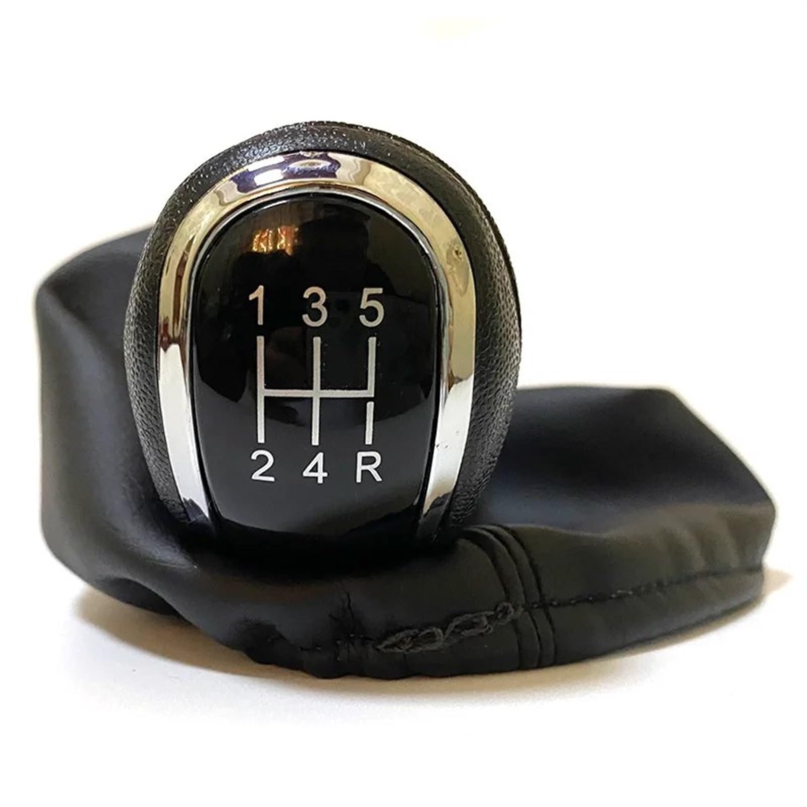 HSUKIHO Car Shift Knob Cover for Benz C-Class W203 S203/W202 BJ (93-01)/A-Class W168(97-04) 12mm Car Shift Gear Knob 5/6 Speed(12345R)