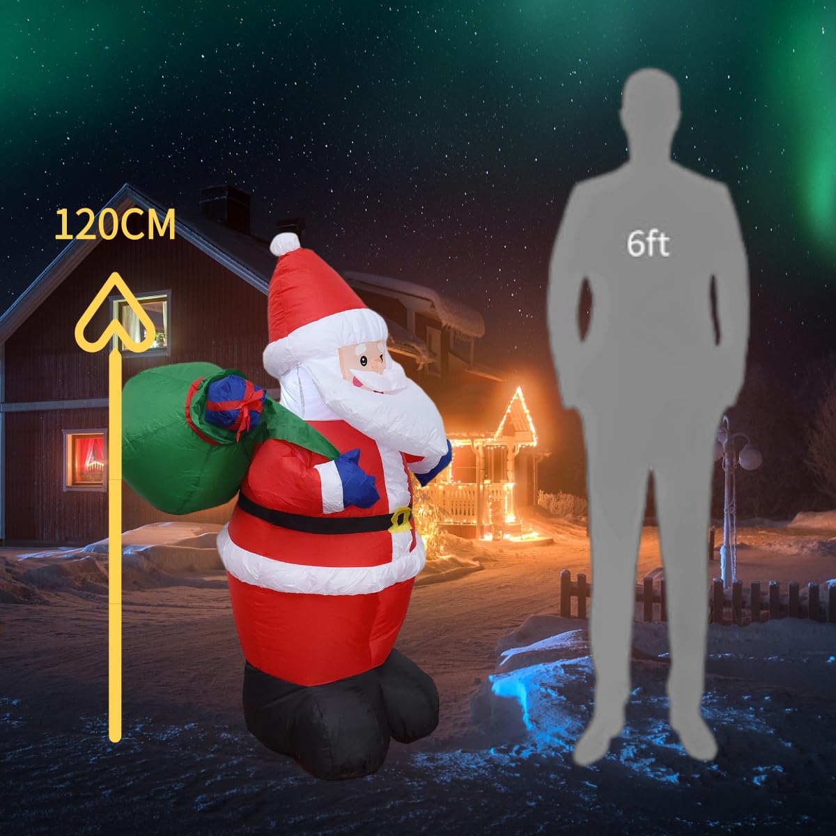Babbo natale gonfiabile da esterno