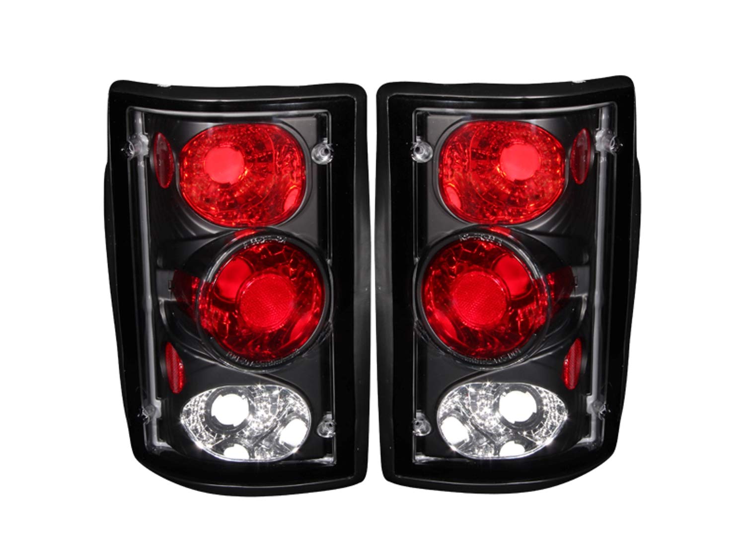 Anzo USA 211051 Ford Excursion Black Tail Light Assembly - (Sold in Pairs)