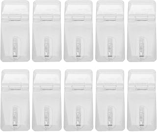 ULTECHNOVO Door Gate Bolt Lock Acrylic Hasp Buckle Mini Hinge Hasp Clear Hinge Latch Hasp Latch Buckle for Jewelry Box, Mini Cabinet (20pcs) Locking Hasp Latch