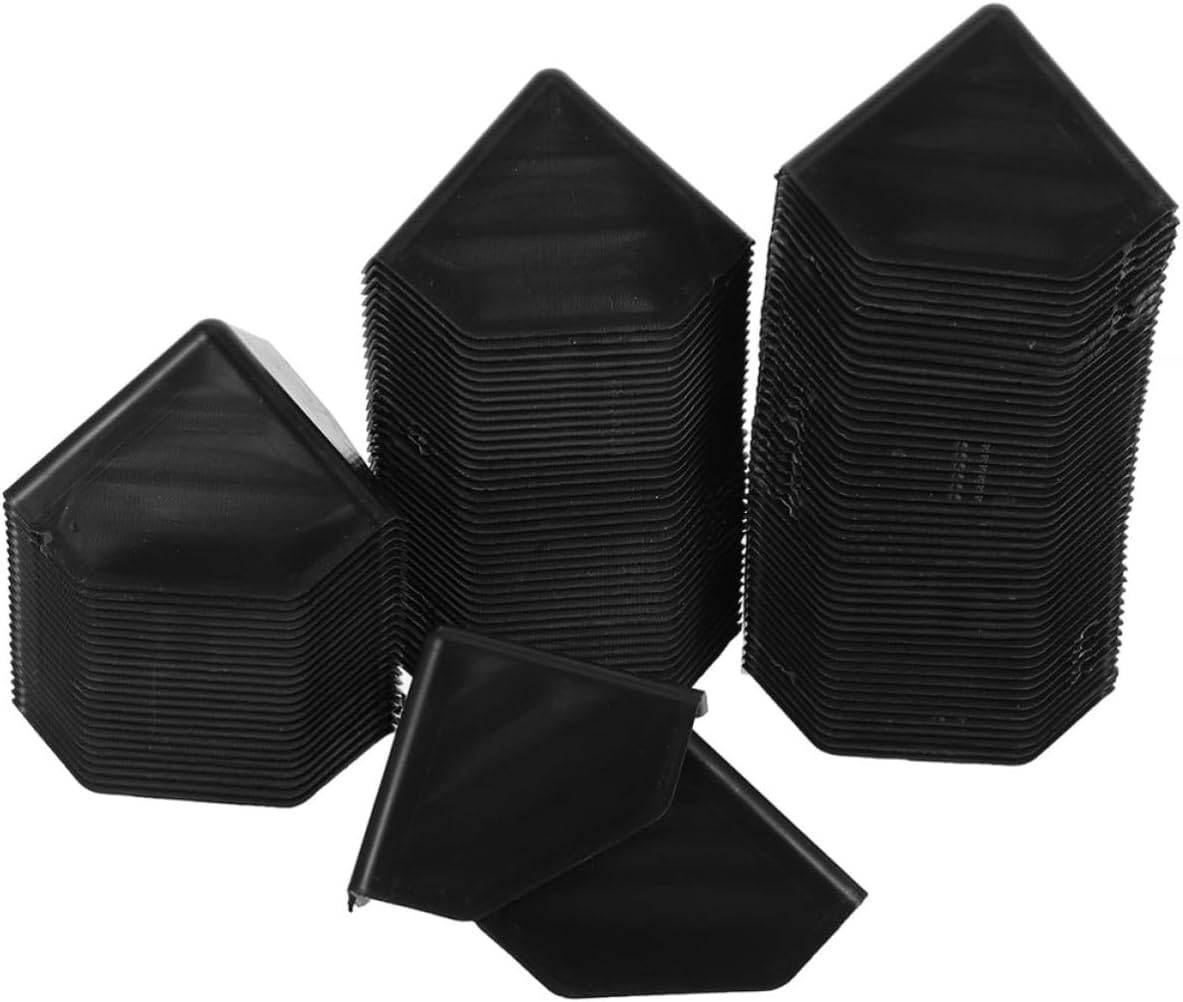 100pcs Plastic Corner Protectors for Shipping Boxes, 60mm Thickened Triple-sided Plastic Edge Guards, Minimizing Wear and Tear, Safeguarding Box Contents, for Carton Packaging