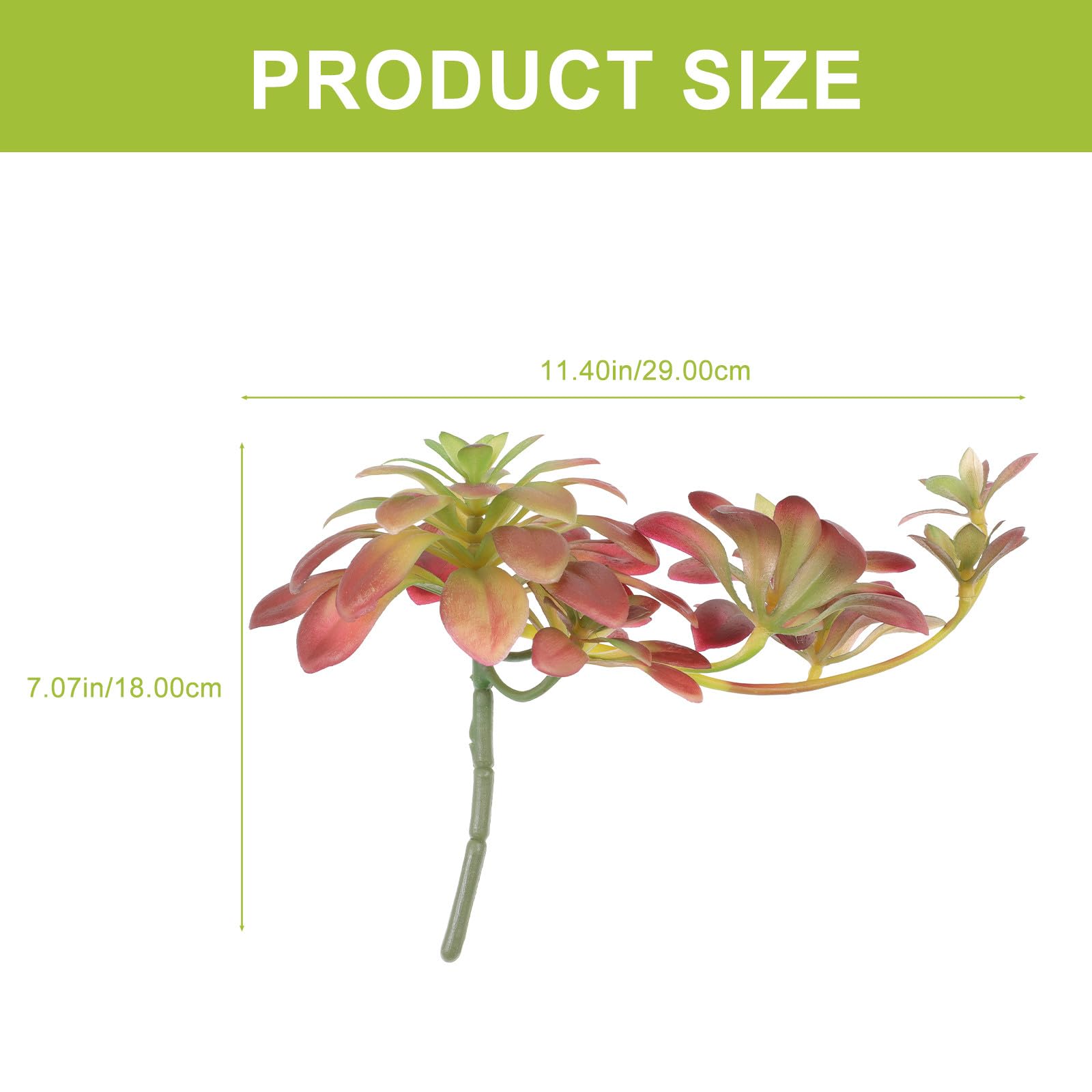 1pc Plante Artificielle en Rotin Succulente Décorative 27cm en Plastique à Plusieurs Niveaux Finition Soignée pour Décoration Murale et Arrangements Floraux
