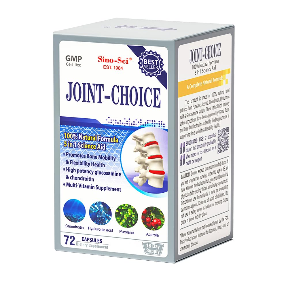 Joint Choice Joint Support Supplement Mobility Flexibility Natural Formula 72 Caps Buy 6 Get 1 Free