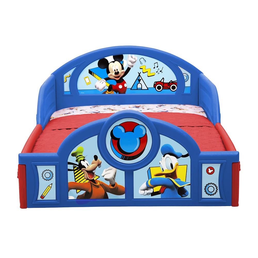 Delta Children Toddler Bed Minnie Mouse Plastic Sleep and Play, Certified