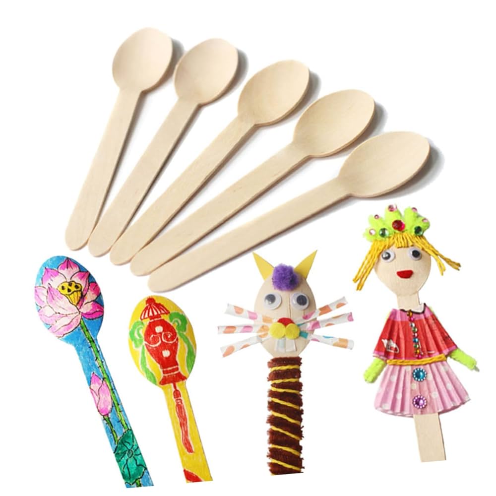 スプーン　50個セット Amazon.co.jp: Operitacx スプーン 50個 ブランクウッドスプーン