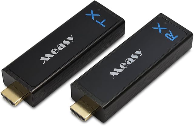 measy W2H NANO Wireless HDMI Sender (hdmi transmitter and receiver)  Compatible with all AV devices with HDMI outputs - Plug&play for streaming pc ,set tv box ps ,netflix youtube to tv projector