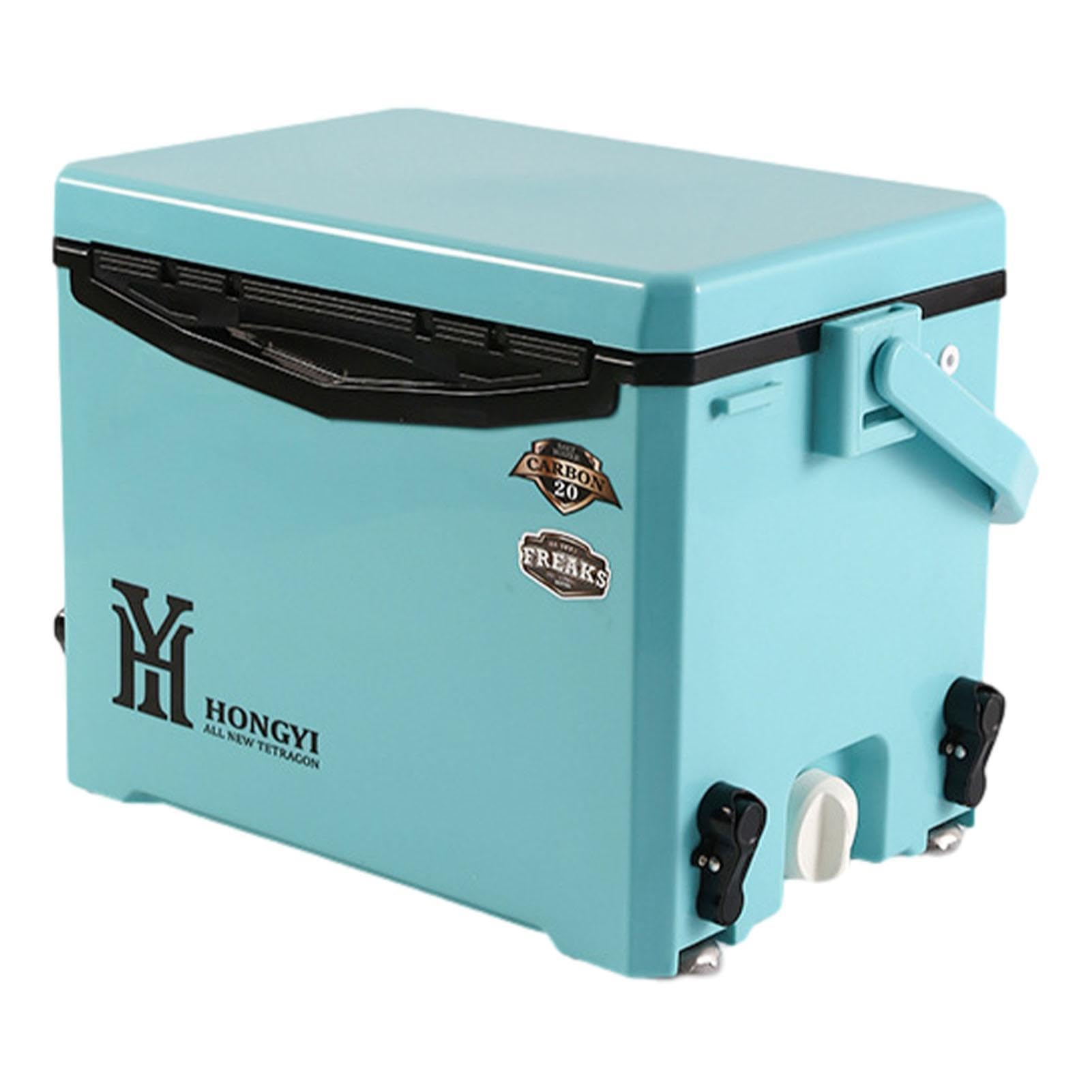 Enfriador de lados duros, portátil, ultraligero, enfriador de viaje, enfriador aislado para bebidas, barbacoas y barcos, mantiene las bebidas frías y frescas, perfecto para aventuras al aire libre y