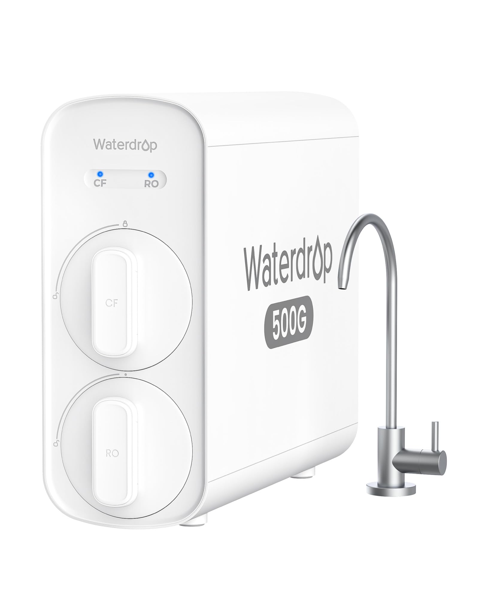 Waterdrop G5P500 Umkehrosmoseanlage, NSF 58 & 372 Zertifiziert, 500 GPD | 7-stufiges Umkehrosmose-Wasserfiltersystem, RO System, Verhältnis Reinwasser zu Abwasser 2:1, Reduziert PFAS, BPA-frei