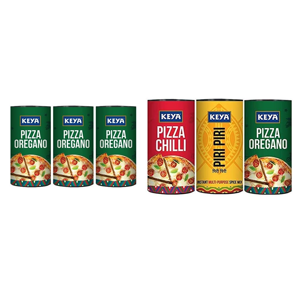 Keya Italian Pizza Oregano 80gm, Pack 3 & Keya International Sprinklers ...