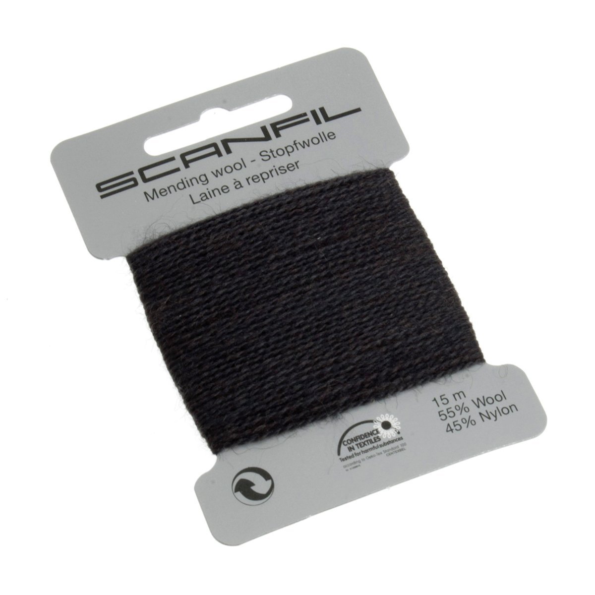 Mending Wool 15m: Dark Grey