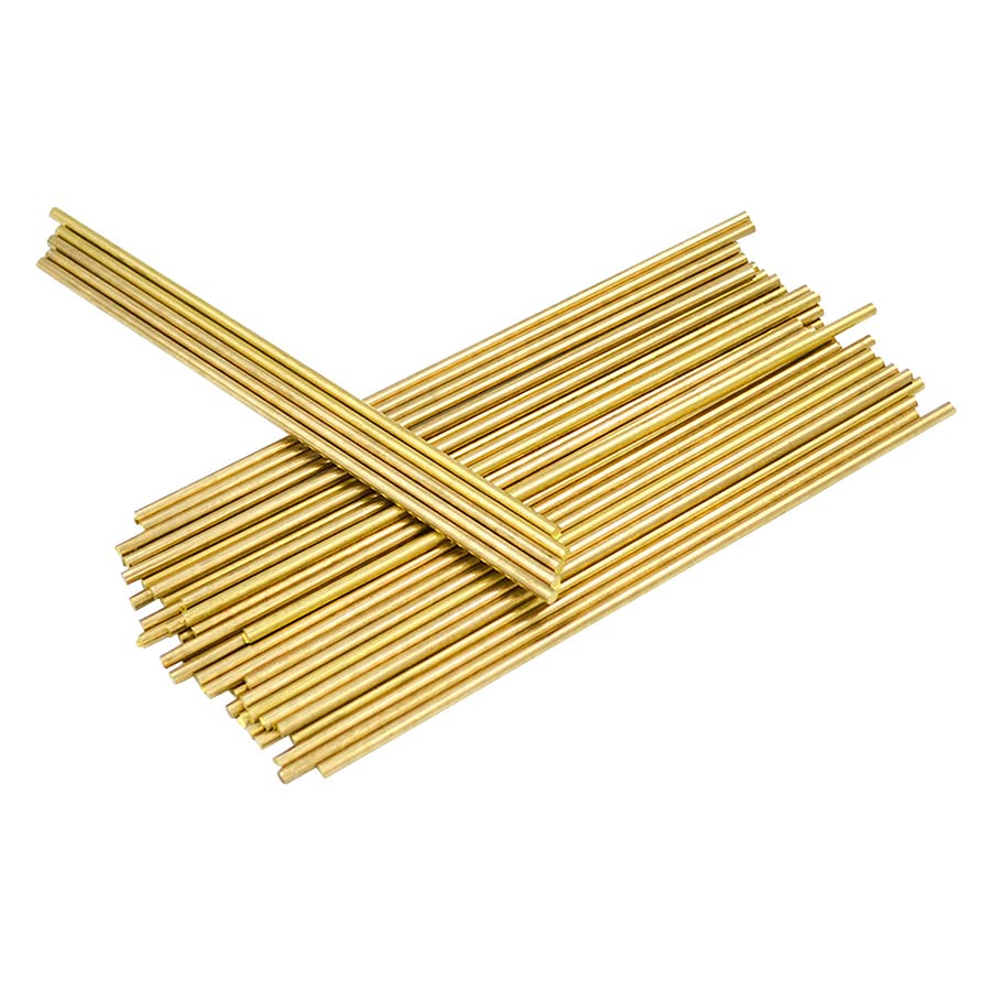 2PCS 50CM Long 2-15MM Hardware Brass Round Bar Rod for DIY Knife Handle Material Circular Wire Tube Lathe Tool Metal Rods (2PCS/ 8MMX50CM)