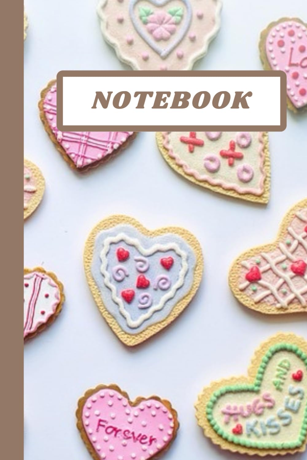 notebook: heart shaped cookies